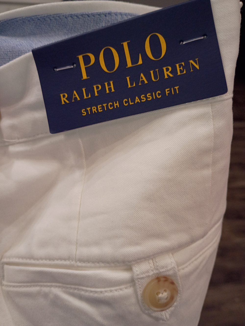 Polo Ralph Lauren Men's White Flat Front Shorts Size 35 New - Picture 3 of 7